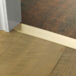 Premier Euro Floating door thresholds, for floating floors, 50mm wide, satin brass