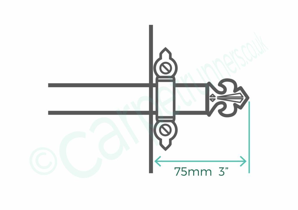 Royale stair rods and how to measure up for ordering