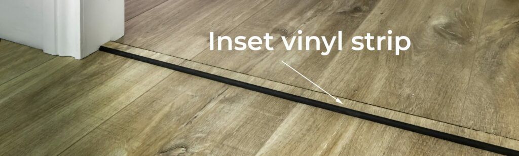 lvt door bar with inset vinyl strip