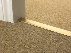 Double Z door thresholds satin brass carpet to carpet