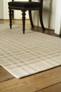 Easybind carpet binding on tartan rug