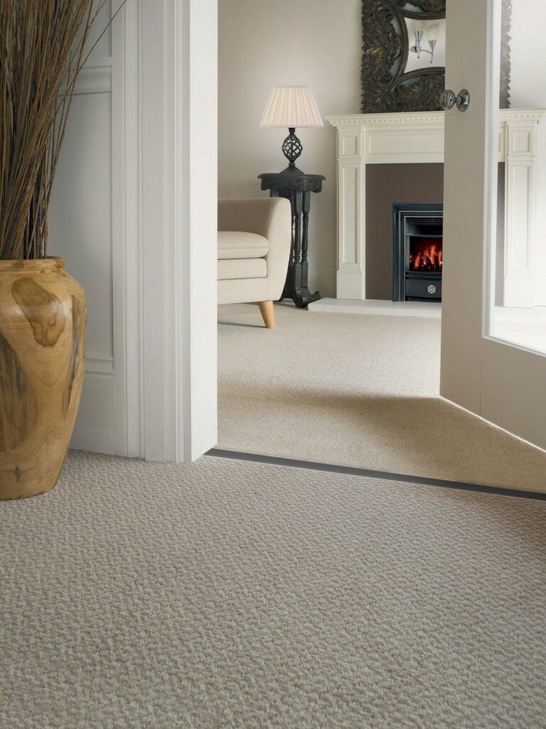 carpet to carpet thresholds Double Z9 in satin nickel, fitted